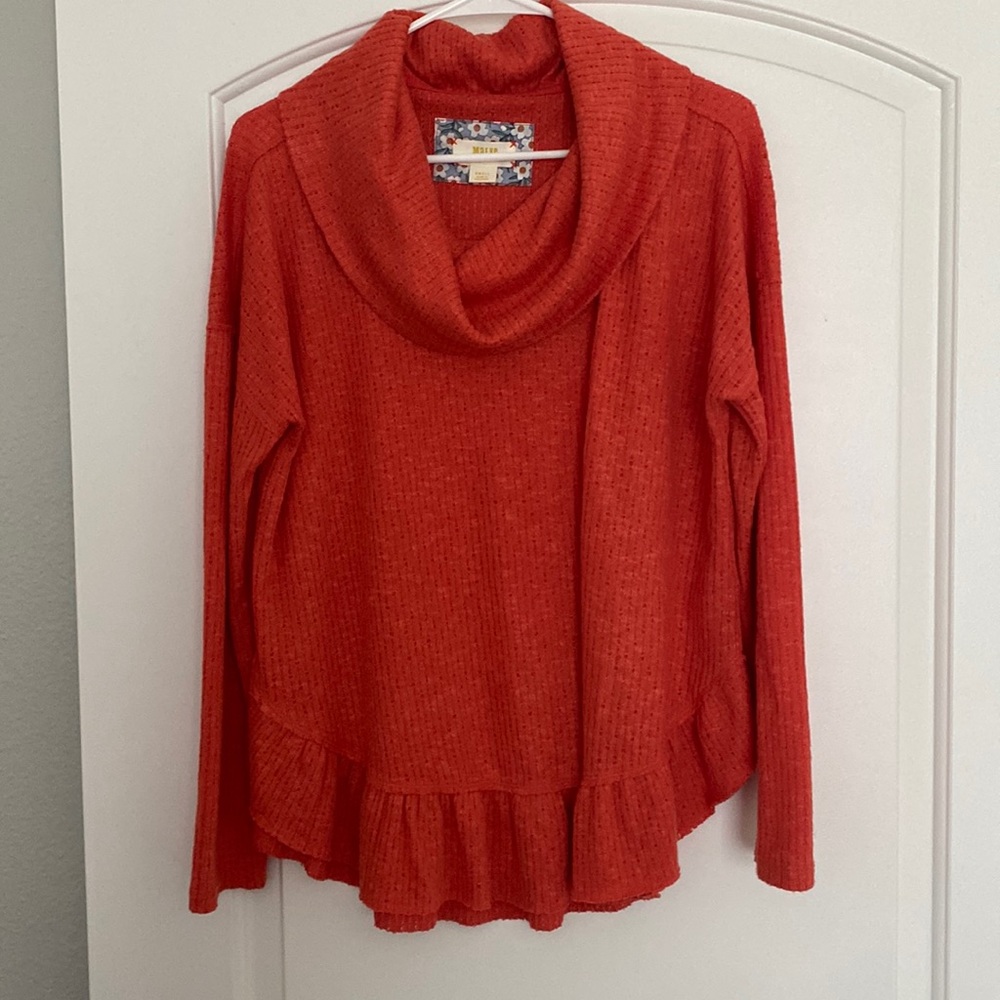 ORANGE ANTHROPOLOGIE SWEATER